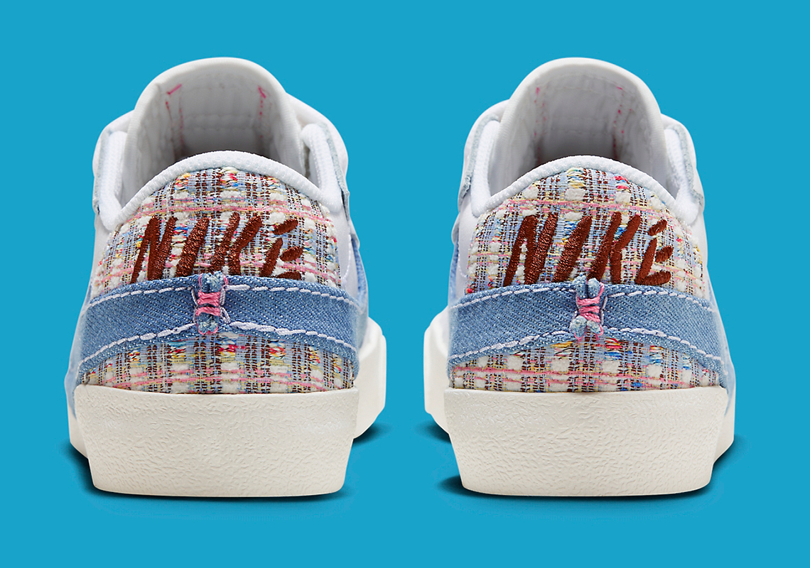 Nike Blazer Low Jumbo phiên bản mới với chi tiết denim và boucle - 5