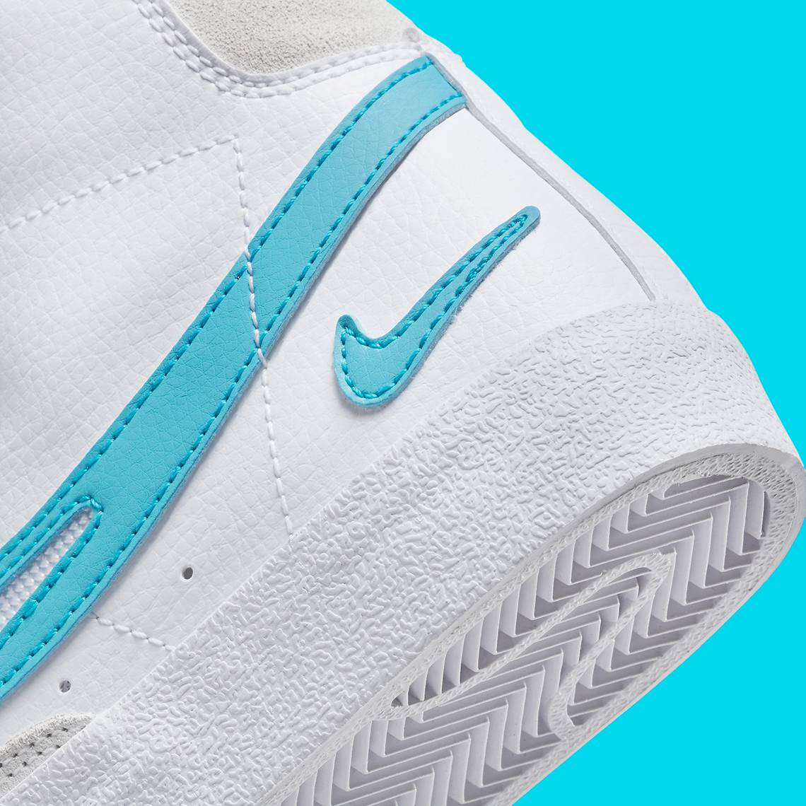 Nike Blazer Mid '77 Cut-Out Aqua - Thiết kế màu sắc trẻ trung cho mùa xuân hè - 8