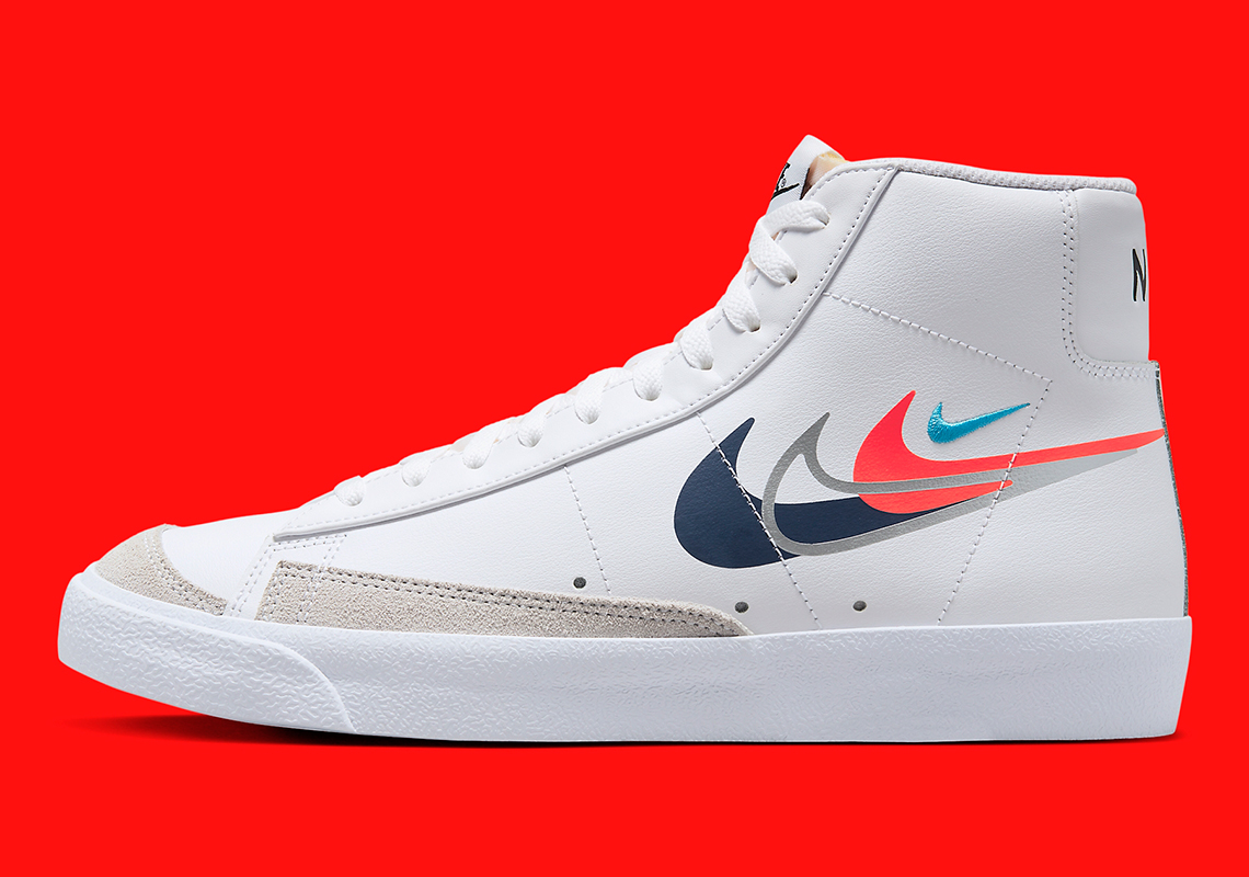 Nike Blazer Mid '77 đã hoán đổi các sọc thông thường của nó bằng năm sọc mới - 1