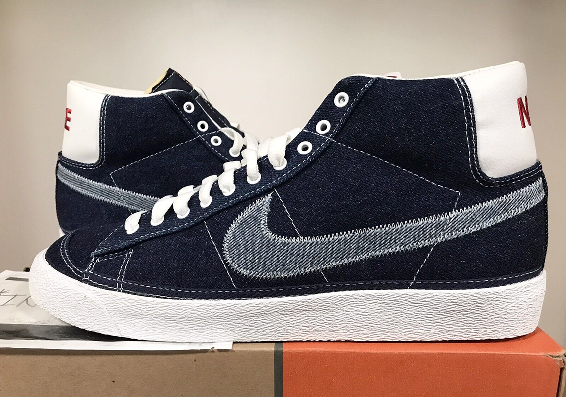 Nike Blazer Mid '77 Denim này gợi nhớ đến một bản phát hành năm 2002 - 2