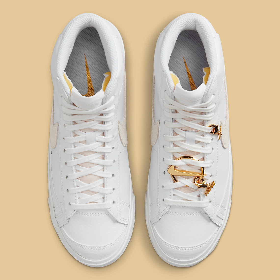 Nike Blazer Mid Bling với phụ kiện màu gold - 5