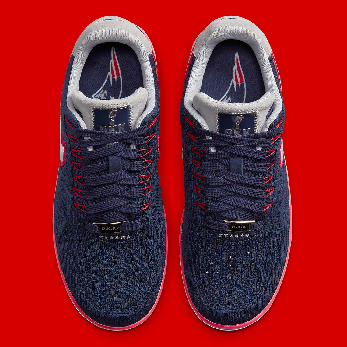 Nike chế tạo một Air Force 1 Flyknit khác cho New England Patriots - 5