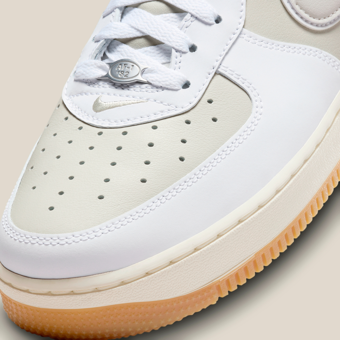 Nike chuẩn bị cho mùa hè với mẫu giày Air Force 1 Low White/Sail/Gum - 7