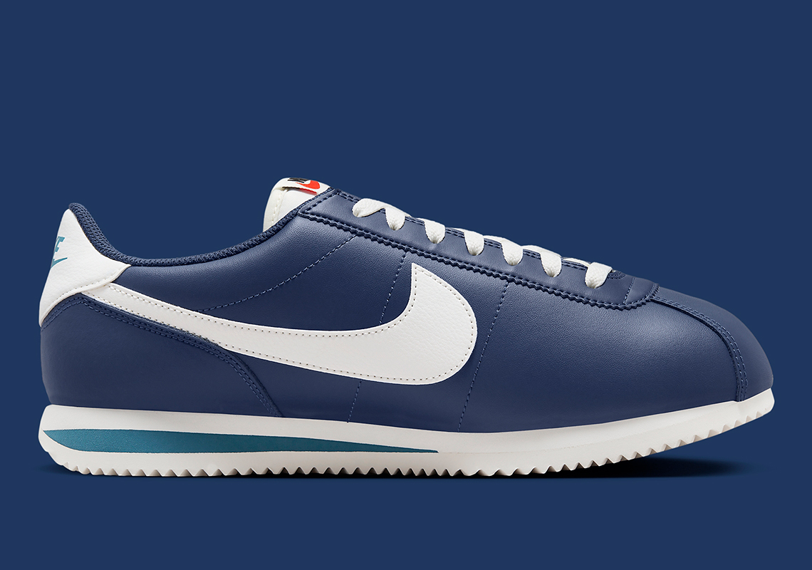 Nike Cortez Midnight Navy/Sail/Noise Aqua - Giày thể thao mới nhất - 3