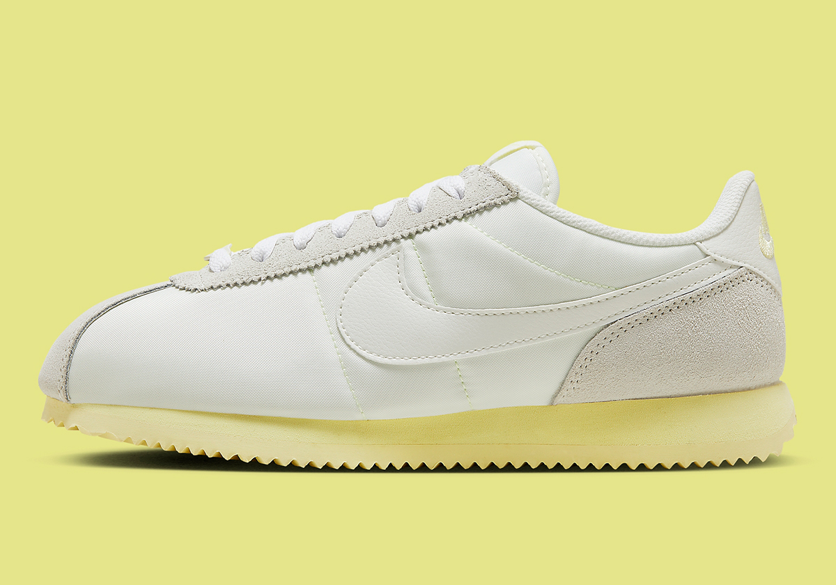 Nike Cortez 'Triple White' Phiên Bản Mới: Màu Vàng Nhạt - 2