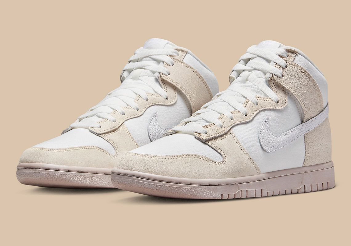 Nike Dunk High EMB với chất liệu da lộn - 2