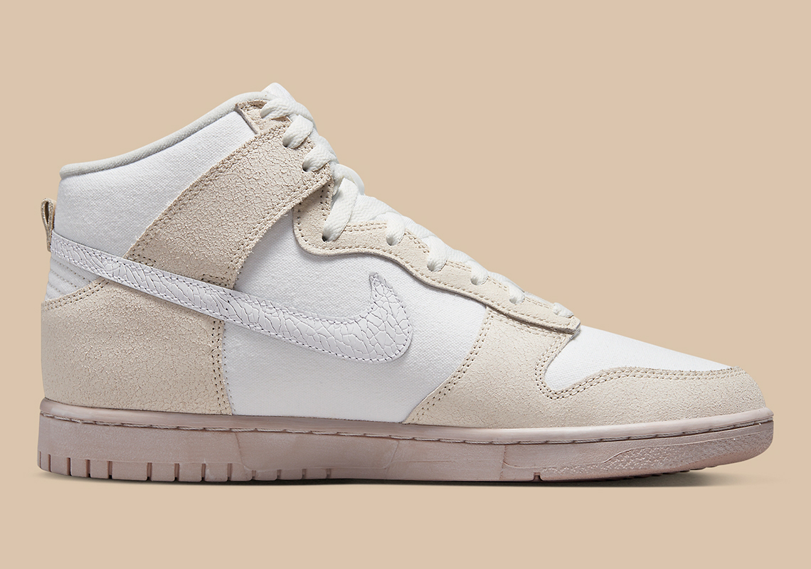 Nike Dunk High EMB với chất liệu da lộn - 3