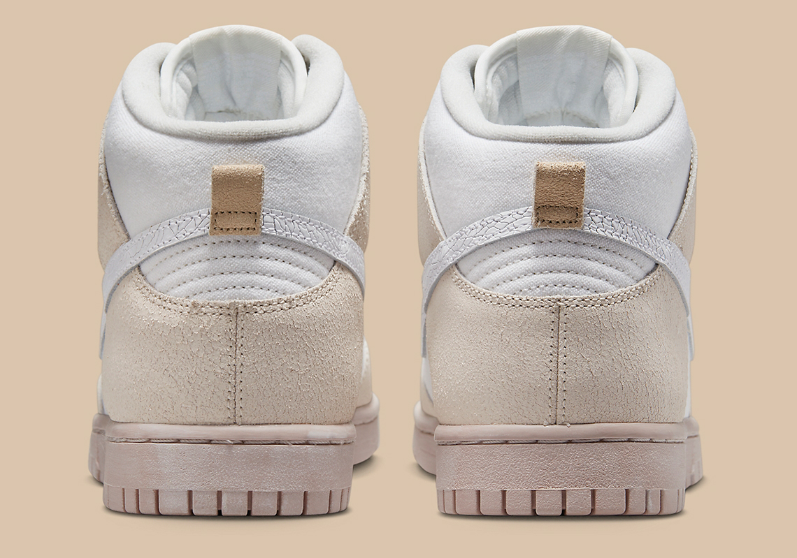 Nike Dunk High EMB với chất liệu da lộn - 5