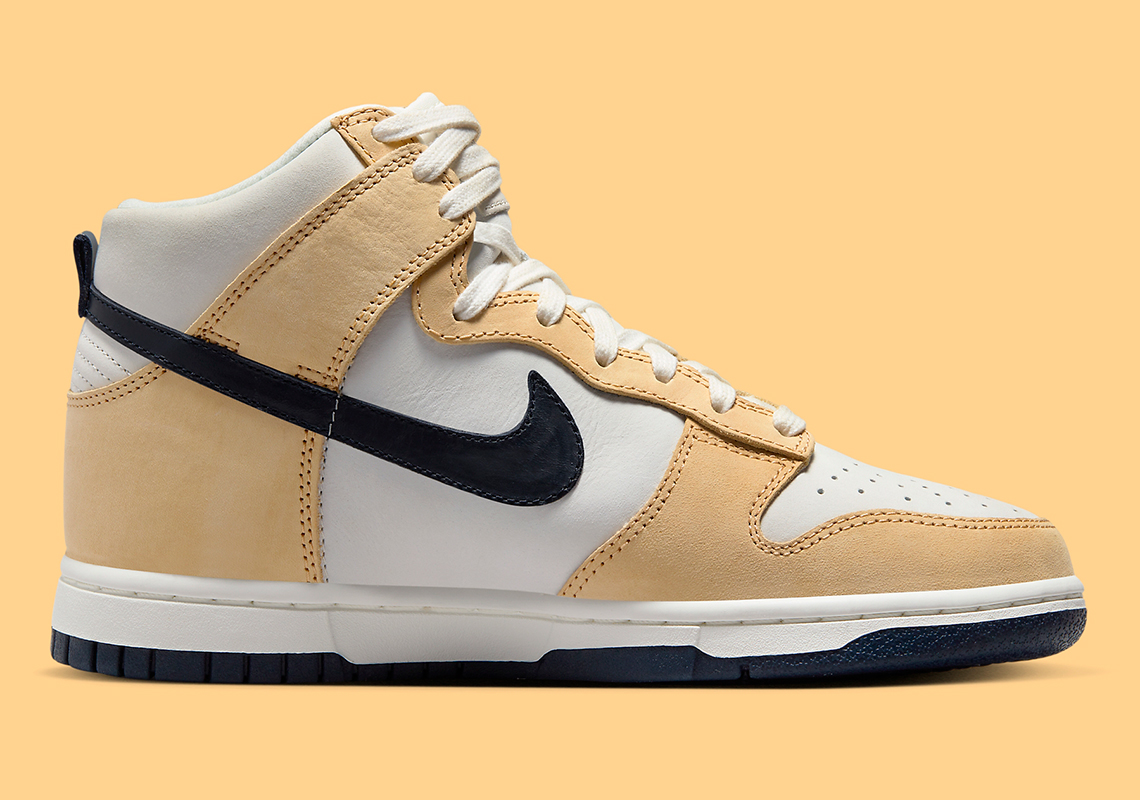 Nike Dunk High 'Gold Suede': Sự Kết Hợp Hoàn Hảo Cho Mùa Thu - 3