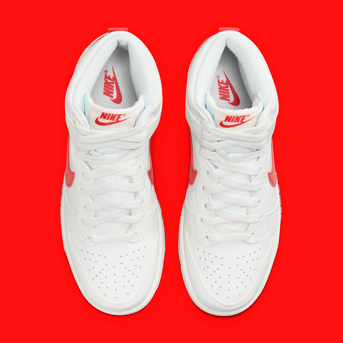 Nike Dunk High 'White/Track Red': Phiên bản hấp dẫn độc quyền cho học sinh - 6
