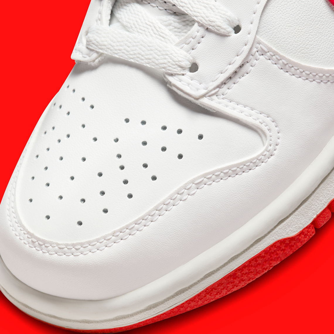 Nike Dunk High 'White/Track Red': Phiên bản hấp dẫn độc quyền cho học sinh - 8