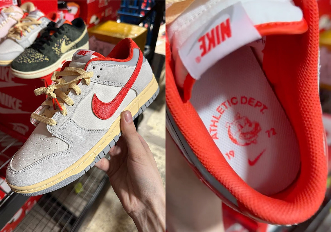 Nike Dunk Low Athletic Department đi kèm với đế giữa và dây buộc cũ - 1