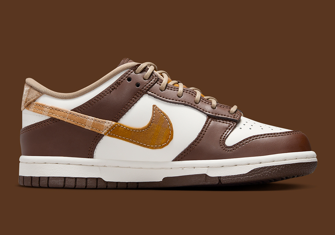 Nike Dunk Low 'Brown/Plaid': Sự Kết Hợp Độc Đáo Của Màu Nâu và Kẻ Lưới - 3