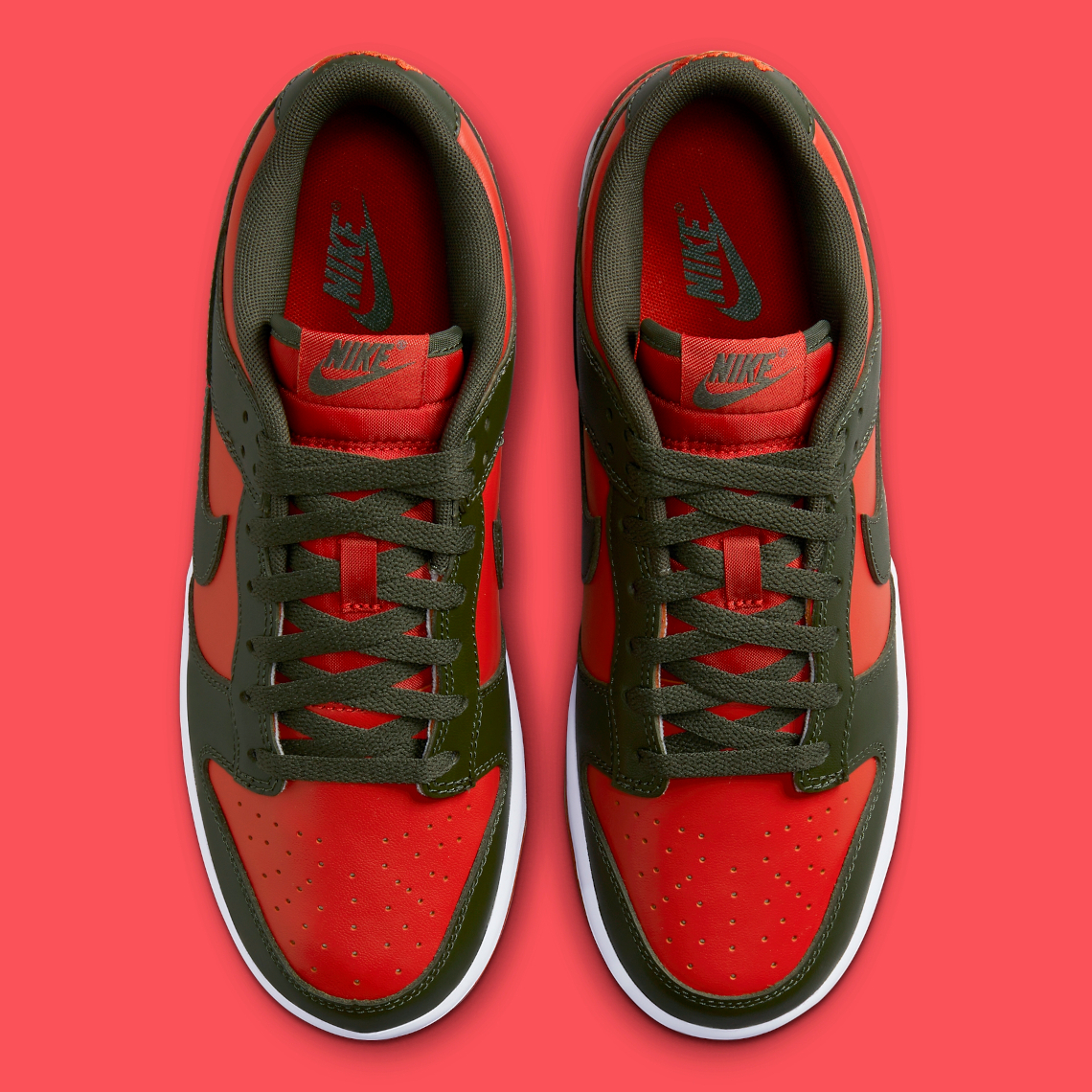 Nike Dunk Low 'Cargo Khaki' & 'Mystic Red': Bùng nổ màu sắc mùa thu, chờ đón ngày ra mắt! - 4