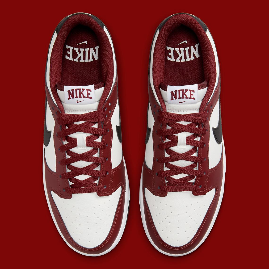 Nike Dunk Low 'Dark Team Red': Sự Kết Hợp Màu Sắc Táo Bạo - 6