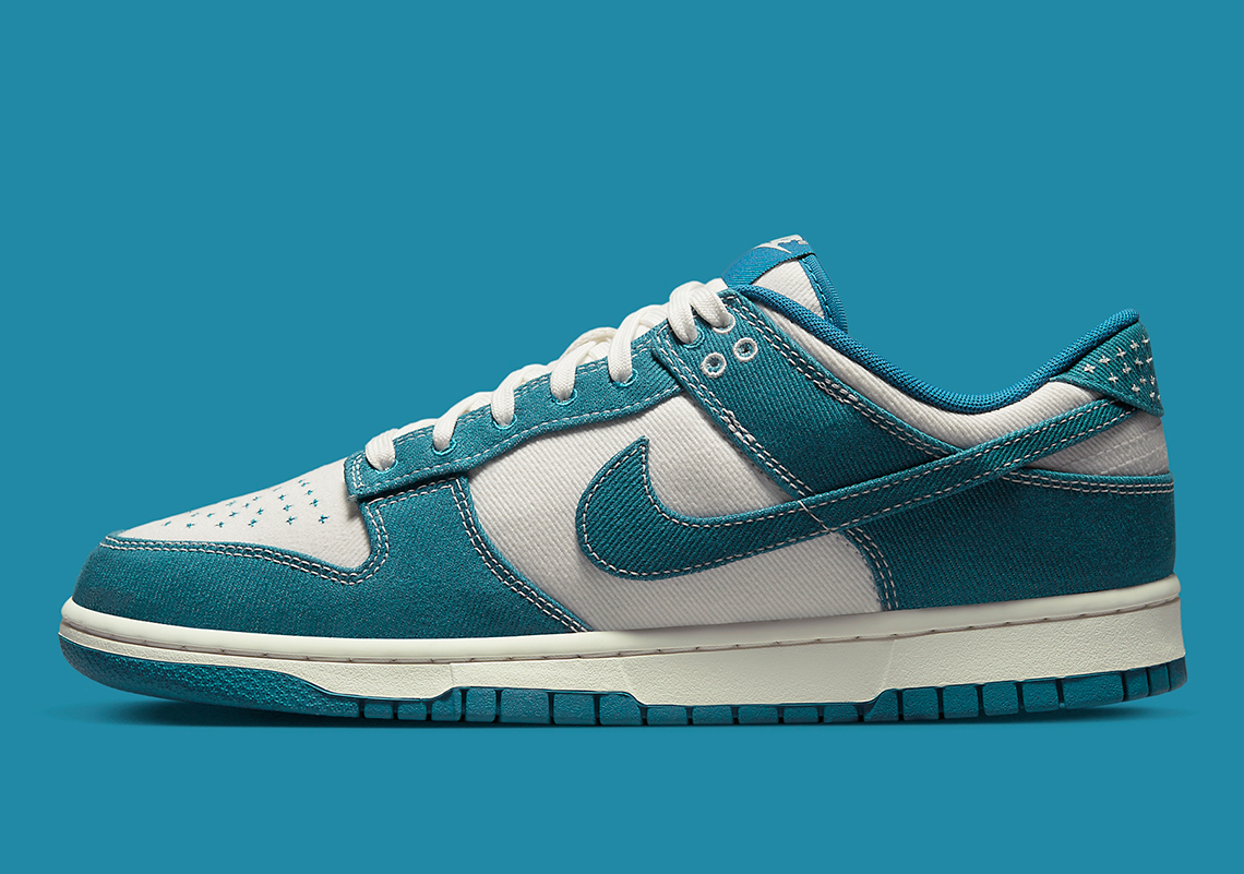 Nike Dunk Low Industrial Blue thí nghiệm với nghệ thuật Sashiko Nhật Bản - 2