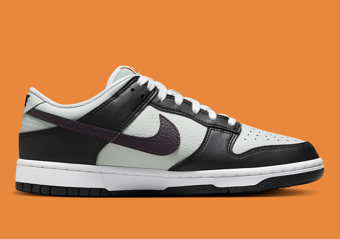 Nike Dunk Low mới với gam màu xám và hoa cam - 3