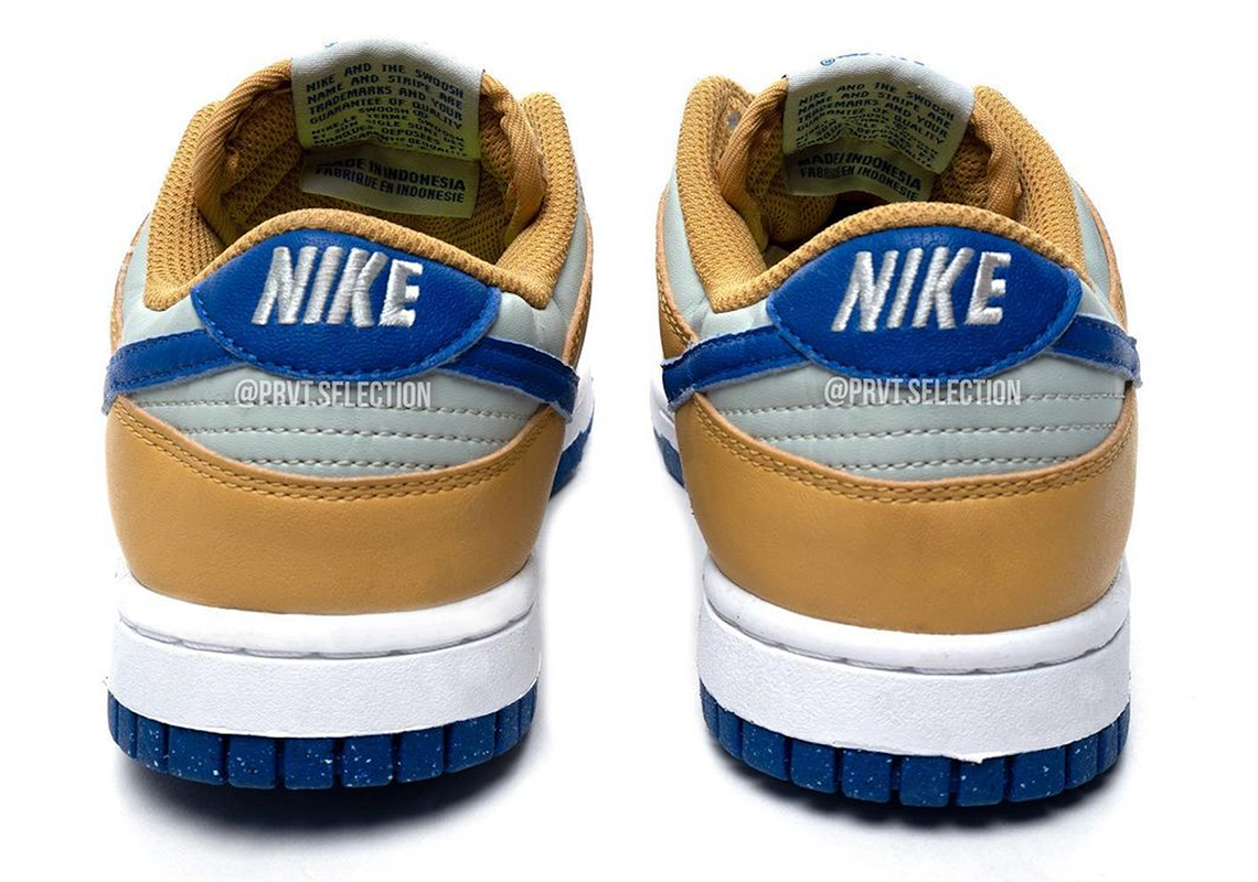 Nike Dunk Low Next Nature Dazzles với màu University Gold và Royal - 4