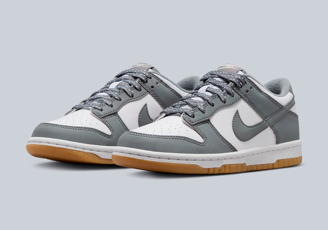 Nike Dunk Low: Phiên bản màu xám trắng mới - Chi tiết phản chiếu đầy bất ngờ! - 2