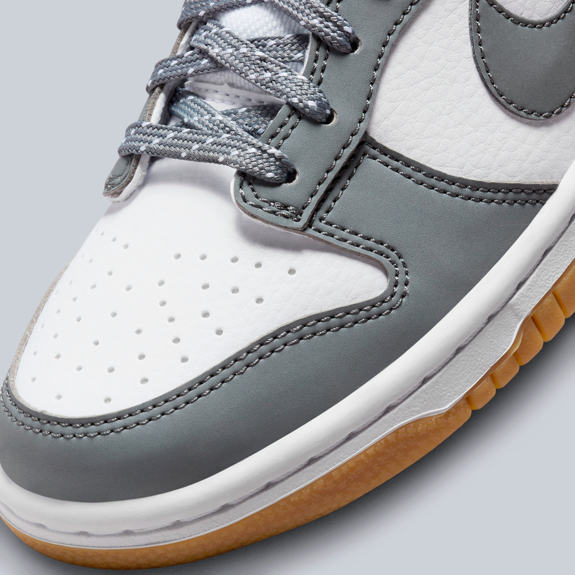 Nike Dunk Low: Phiên bản màu xám trắng mới - Chi tiết phản chiếu đầy bất ngờ! - 8