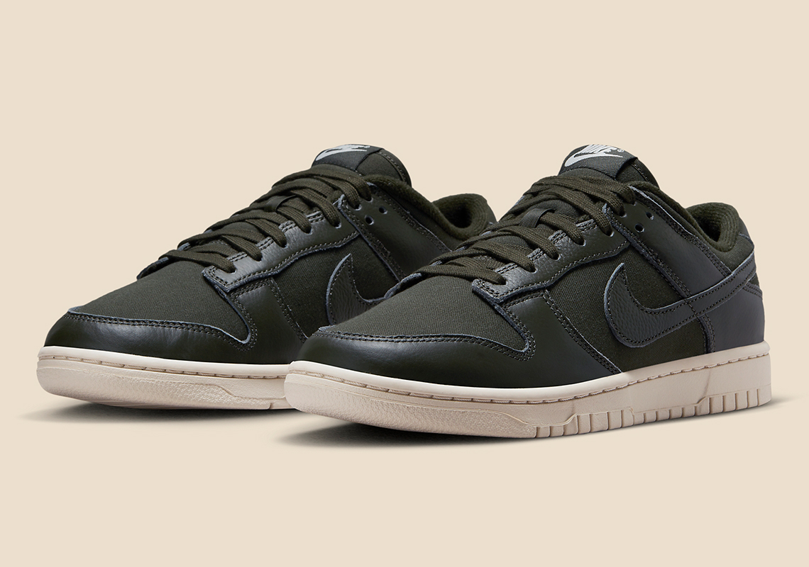 Nike Dunk Low PRM Olive: Tông màu xanh đậm mới của Nike Dunk Low - 1