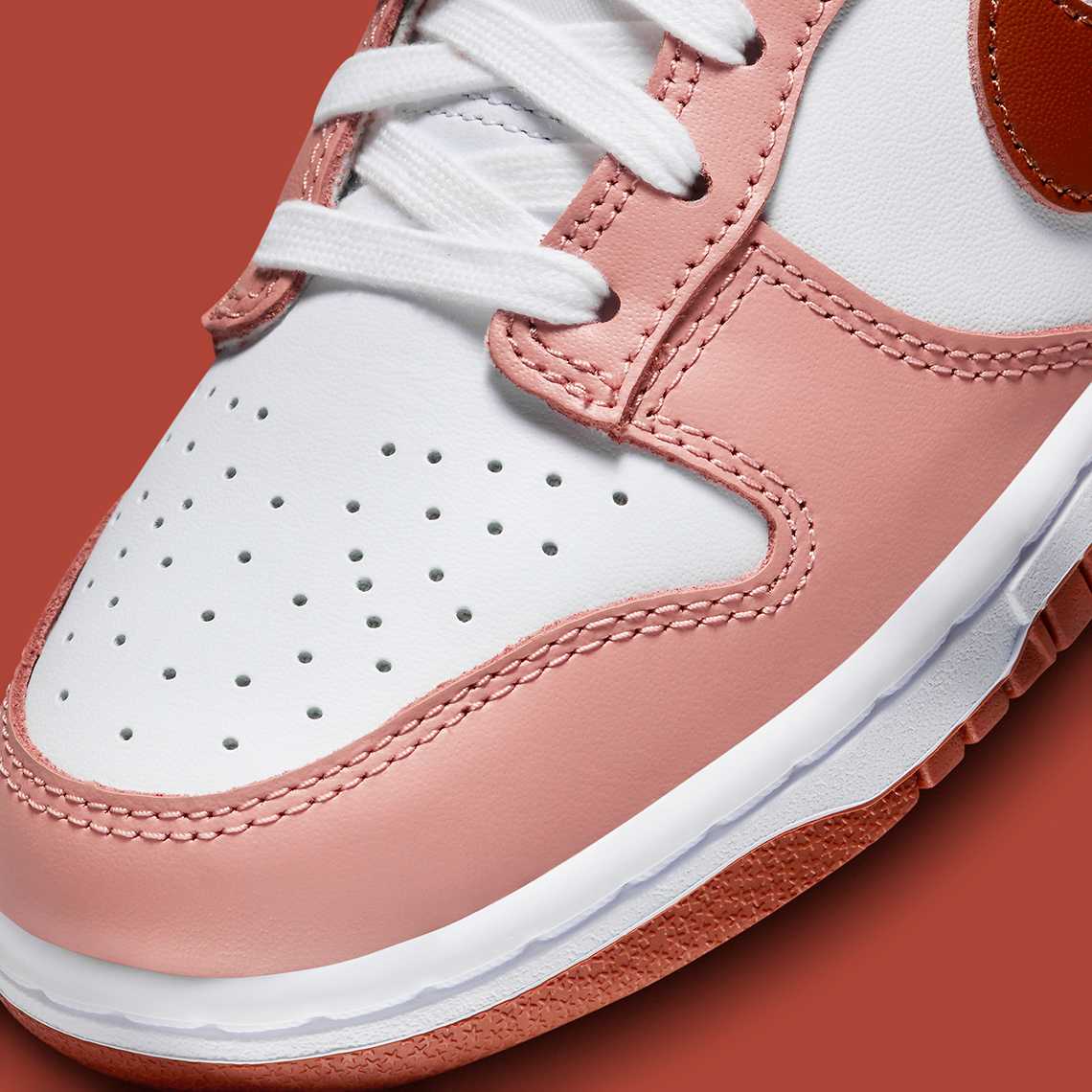 Nike Dunk Low Red Stardust/Rugged Orange: Sắc màu mới cho mùa thu - Tinh tế và hấp dẫn! - 7