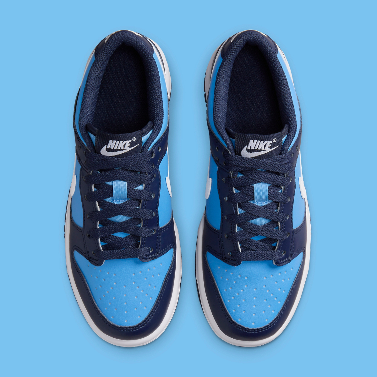 Nike Dunk Low UNC 2024: Sự Kết Hợp Độc Đáo của Màu Xanh Nhẹ và Navy - 4