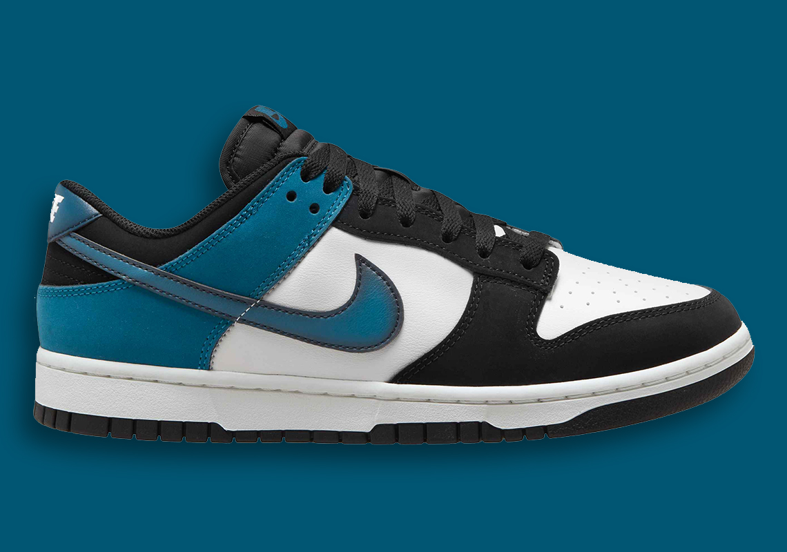 Nike Dunk Low với điểm nhấn của Logo Burnished Teal Swoosh - 1