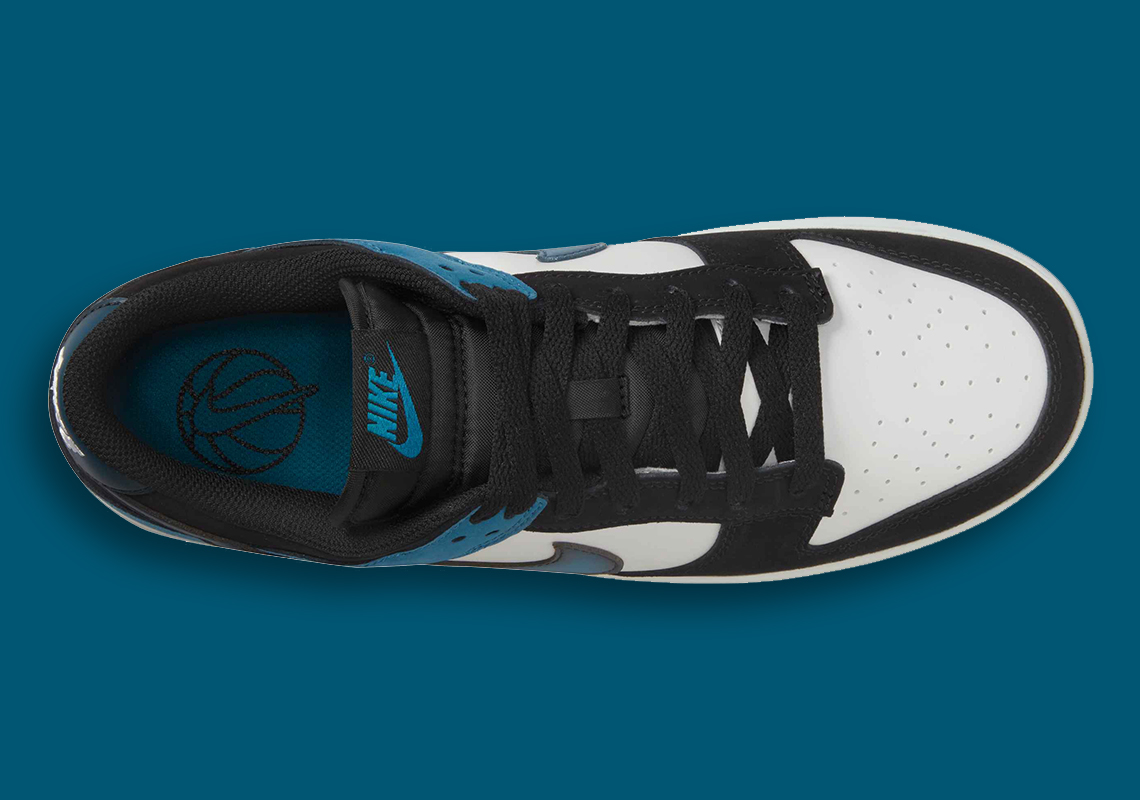 Nike Dunk Low với điểm nhấn của Logo Burnished Teal Swoosh - 3