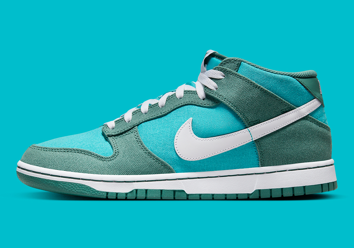 Nike Dunk Mid Canvas 'Dusty Cactus': Sự Trở Lại Đầy Bất Ngờ - 2