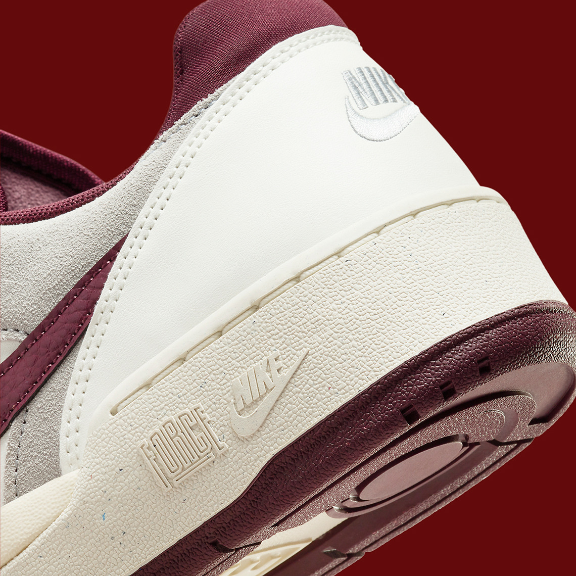 Nike Full Force Low: Hồi Sinh Phong Cách Retro với Phối Màu Burgundy - 8