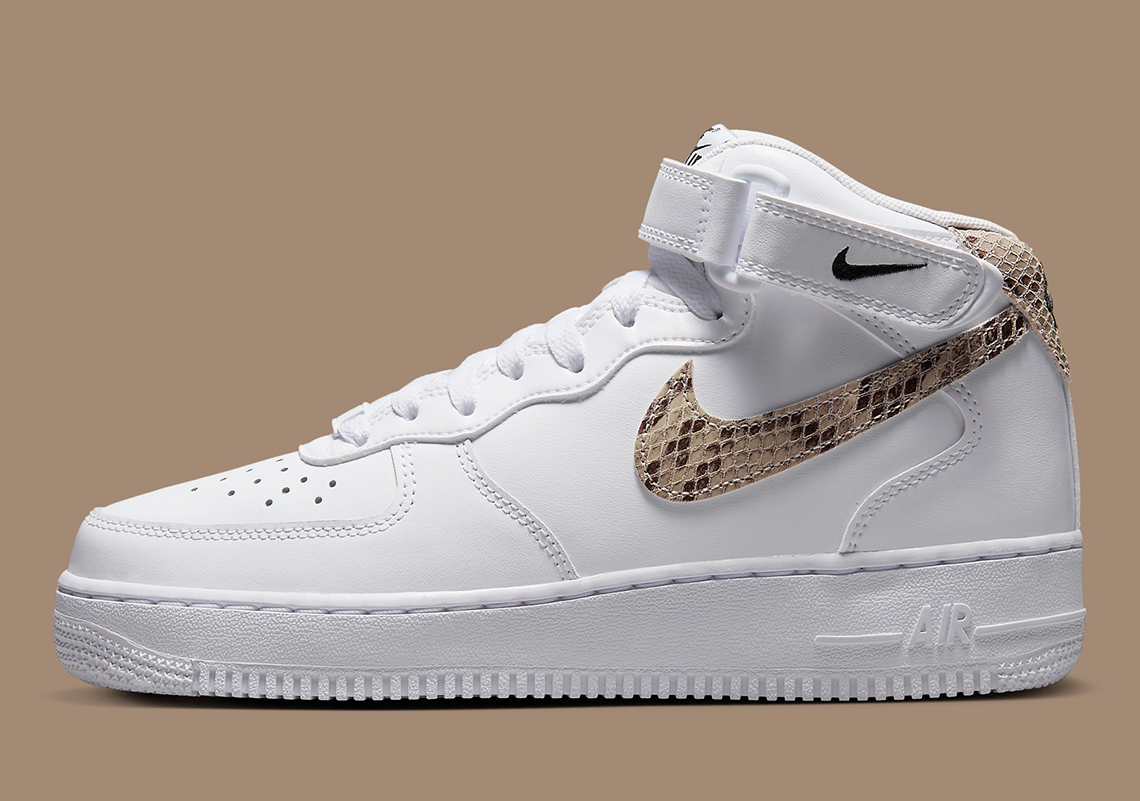 Nike gắn kết Snakeskin Swooshes cho Air Force 1 Mid sắp tới này - 3