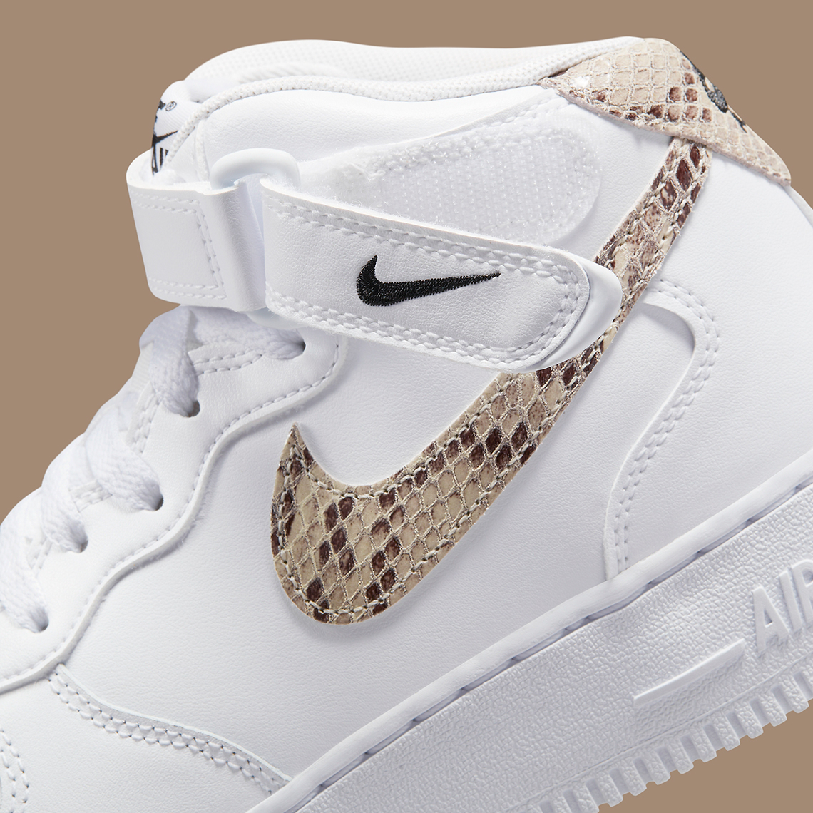 Nike gắn kết Snakeskin Swooshes cho Air Force 1 Mid sắp tới này - 8