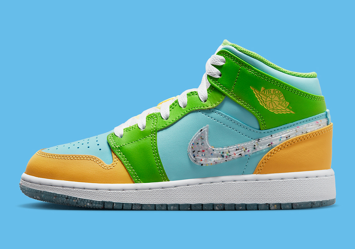 Nike Grind xuất hiện trên Air Jordan 1 Mid cho trẻ em - 2