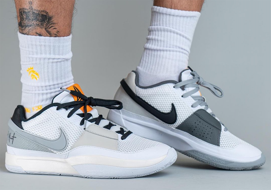 Nike Ja 1 Light Smoke Grey: Màu sắc không đối xứng cho giày sneaker chính thức đầu tiên của Ja Morant. - 4