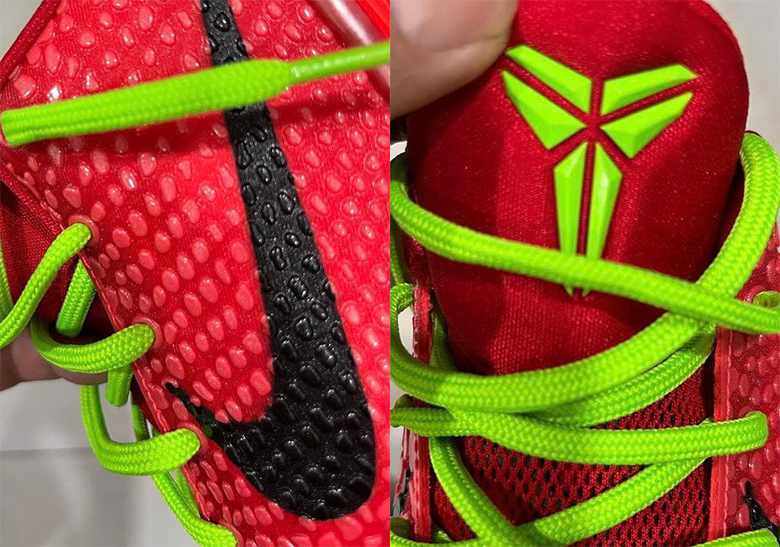 "Nike Kobe 6 Protro 'Reverse Grinch': Phiên bản độc đáo kế thừa huyền thoại Giáng sinh!"