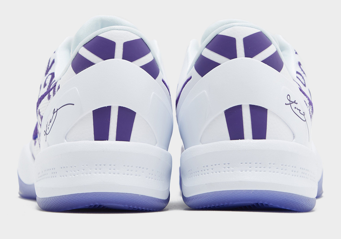 Nike Kobe 8 Protro White/Court Purple: Phiên Bản Độc Đáo Sắp Ra Mắt! - 5