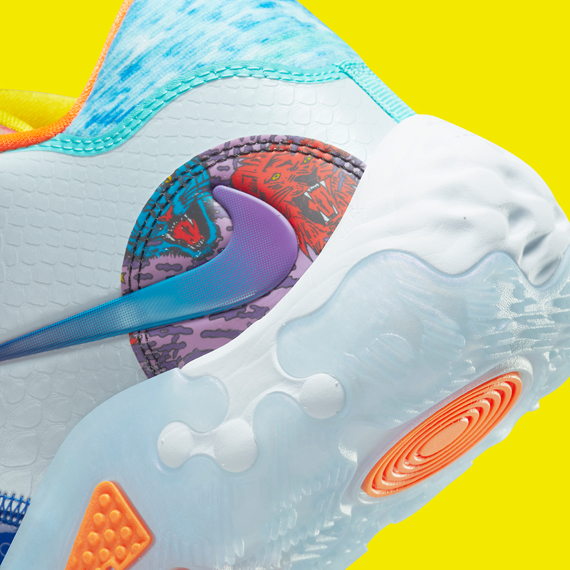 Nike PG 6 Opti-Yellow/Total Orange cá tính với nhiều màu sắc. - 7