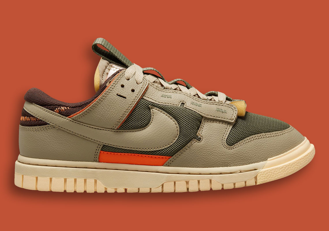 Nike ra mắt Dunk Low được làm lại với màu Olive Green/Orange - 2