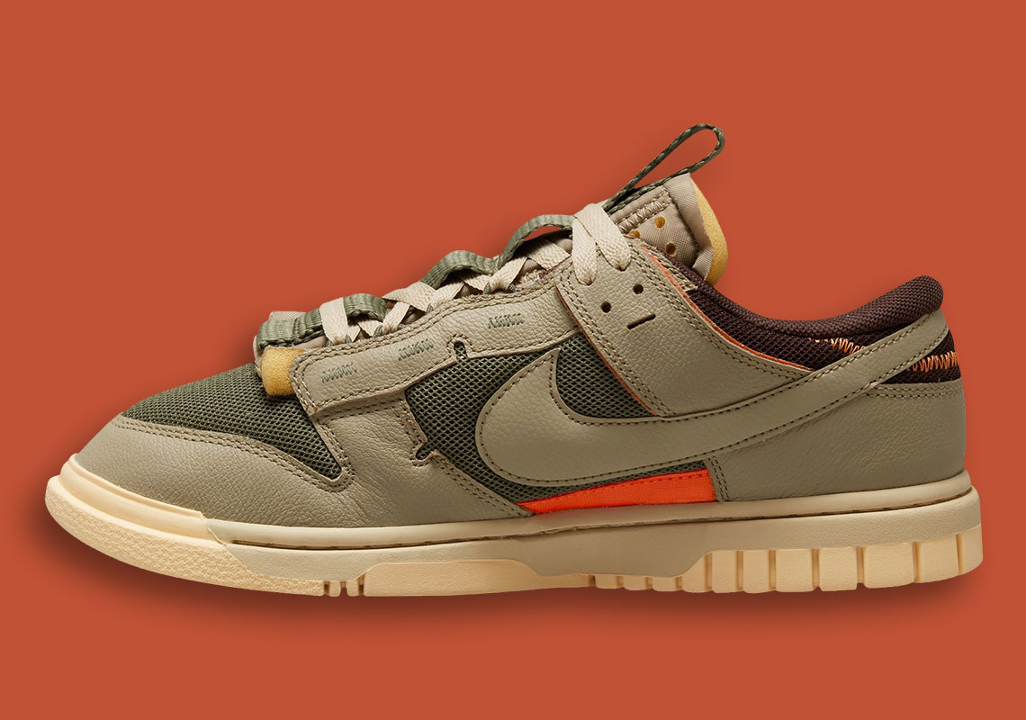 Nike ra mắt Dunk Low được làm lại với màu Olive Green/Orange - 3