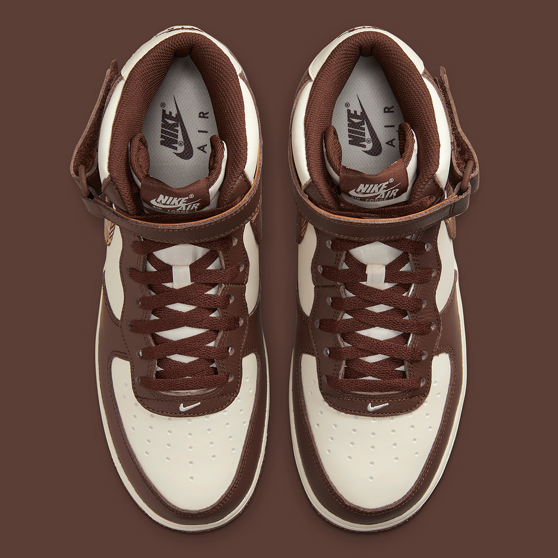 Nike ra mắt mẫu Air Force 1 Mid với màu nâu kẻ sọc - 5
