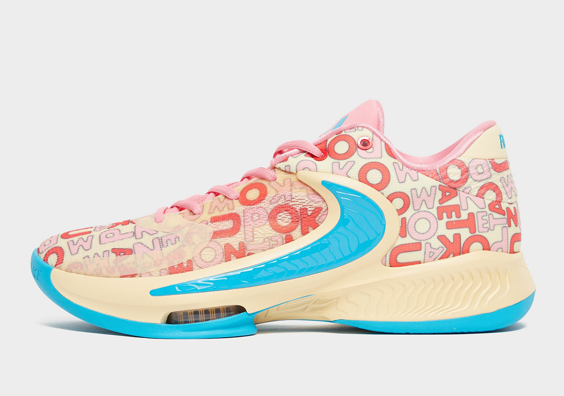 Nike sắp ra mắt phiên bản giày sneaker thể thao Nike Zoom Freak 4 Letter Bro với họa tiết chữ cái mới - 2
