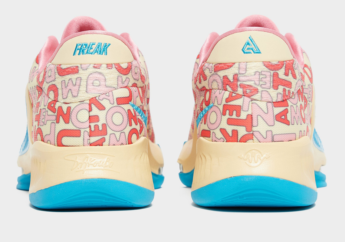 Nike sắp ra mắt phiên bản giày sneaker thể thao Nike Zoom Freak 4 Letter Bro với họa tiết chữ cái mới - 4