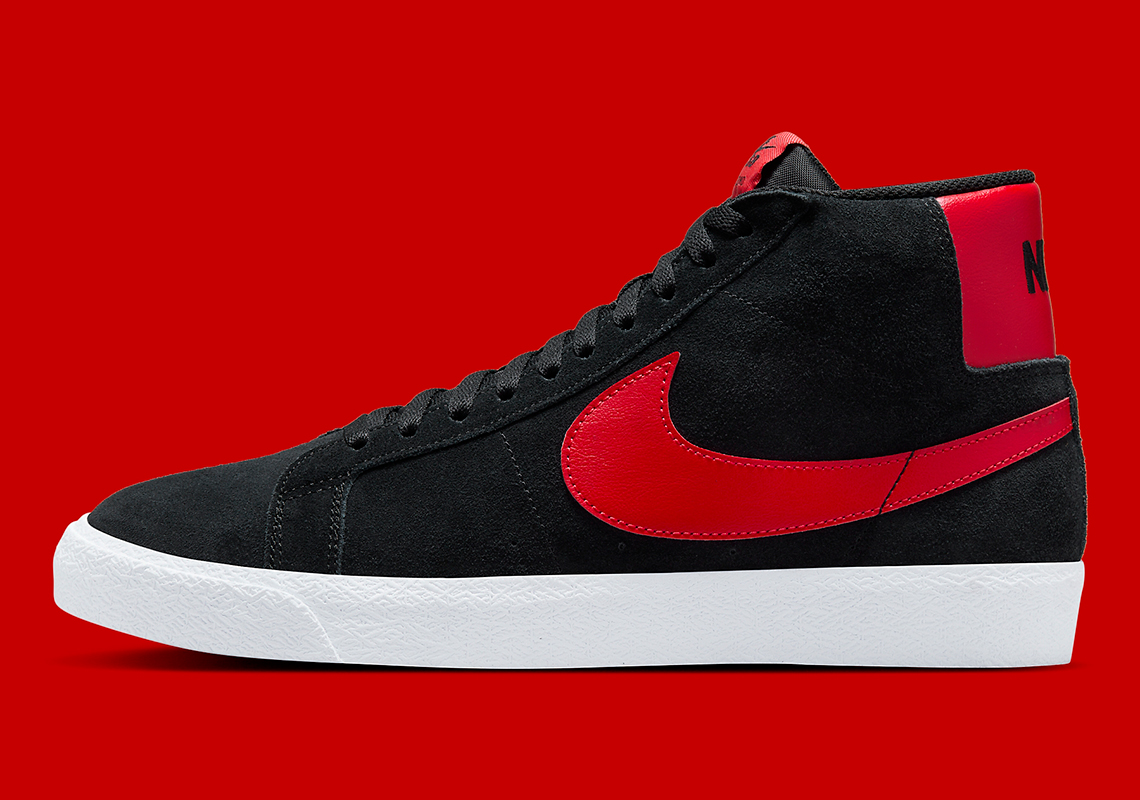 Nike SB Blazer Mid Black/Red - Sự Kết Hợp Hoàn Hảo Cho Skaters! - 2