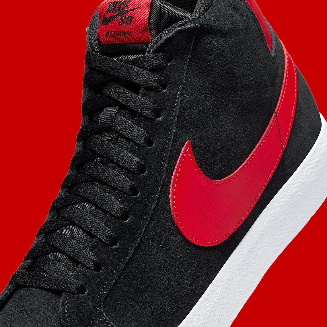 Nike SB Blazer Mid Black/Red - Sự Kết Hợp Hoàn Hảo Cho Skaters! - 7