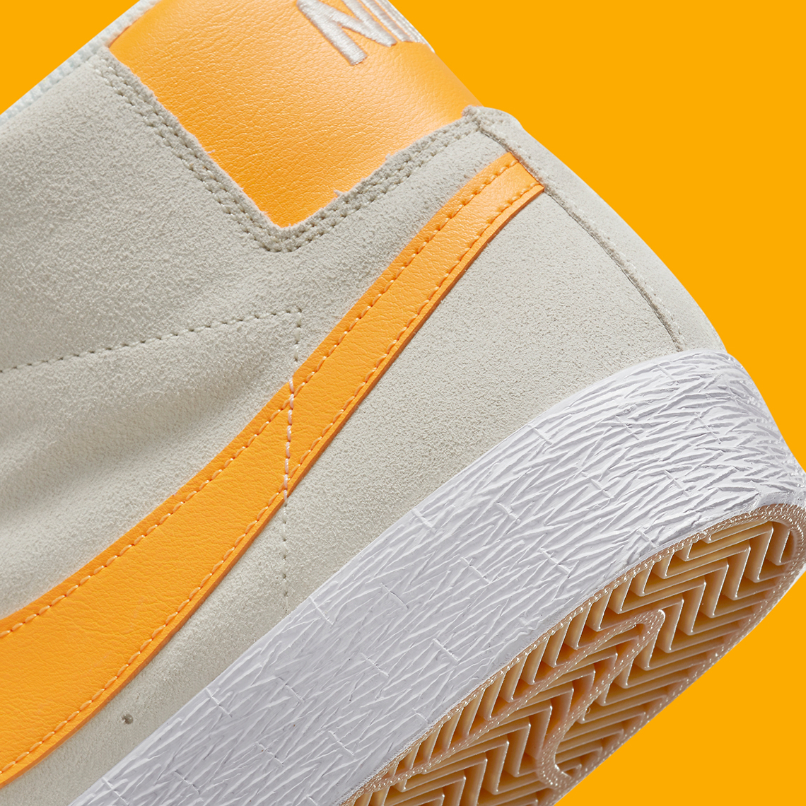 Nike SB Blazer Mid kết hợp màu Summit White và Laser Orange - 7