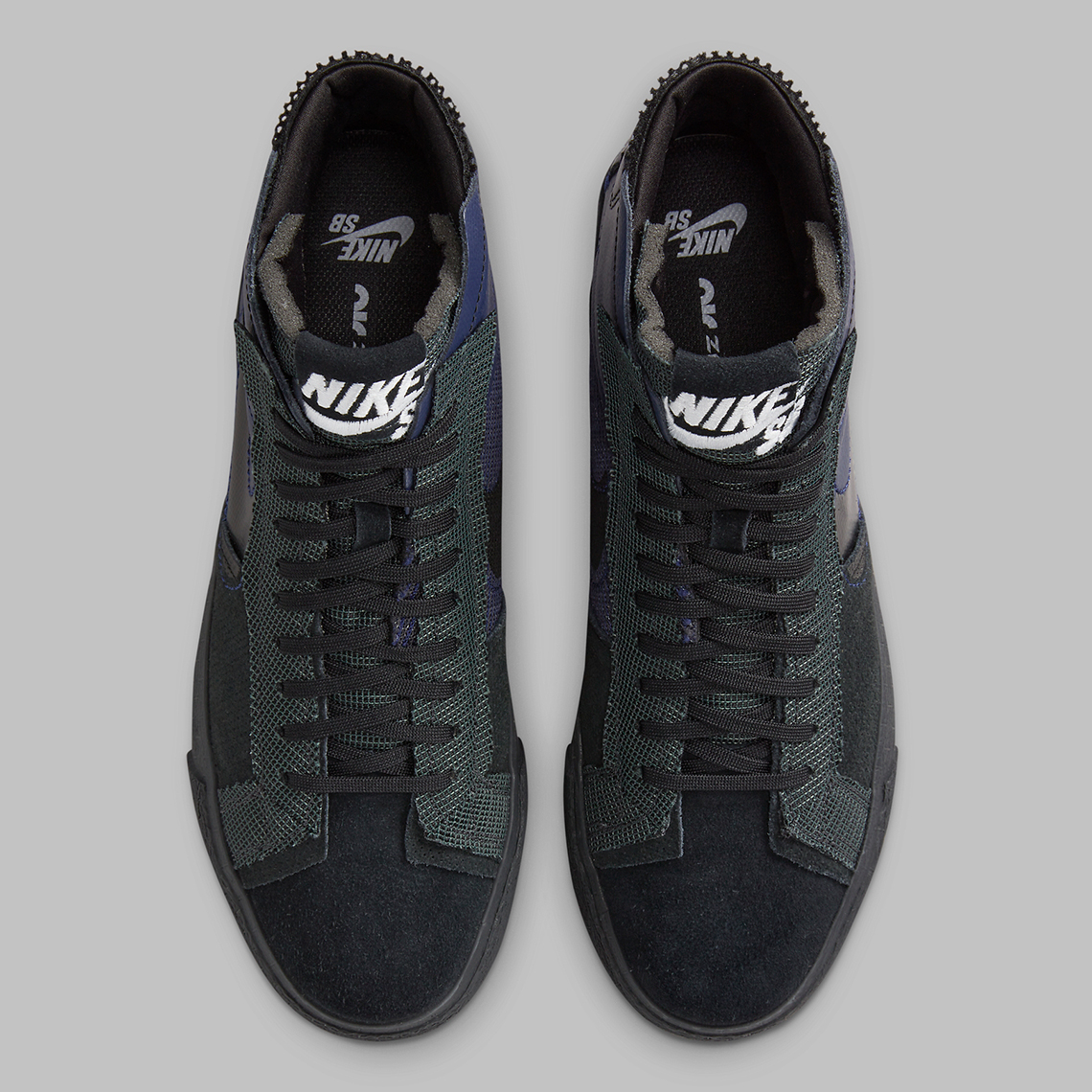 Nike SB Blazer Mid tái hiện phiên bản 'deconstructed' với gam màu xanh đen - 4