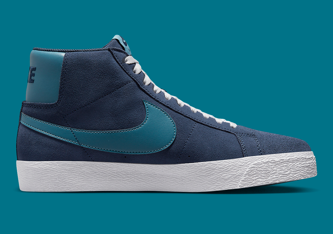 Nike SB Blazer Mid thêm mẫu với màu Navy và màu xanh mòng két (teal) - 3