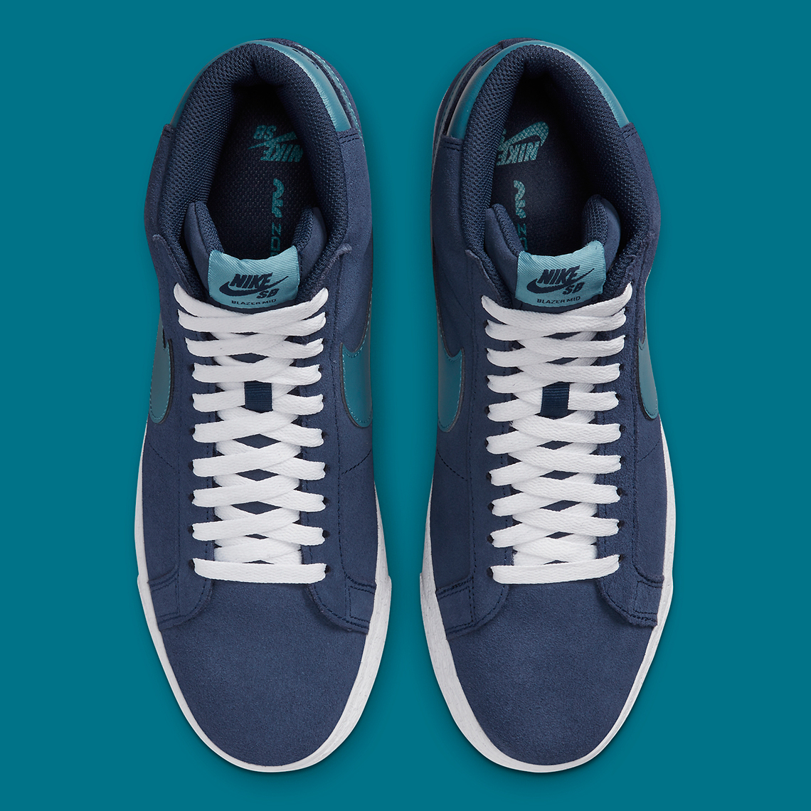 Nike SB Blazer Mid thêm mẫu với màu Navy và màu xanh mòng két (teal) - 4