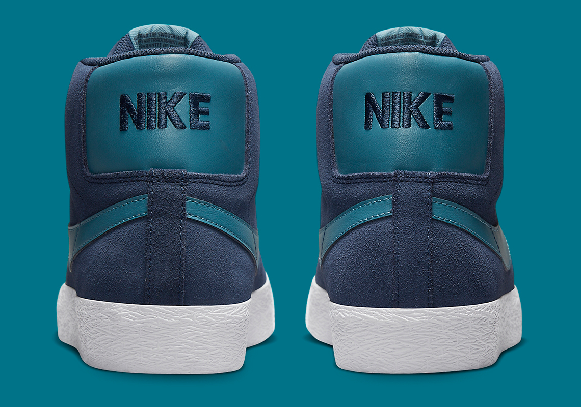 Nike SB Blazer Mid thêm mẫu với màu Navy và màu xanh mòng két (teal) - 5